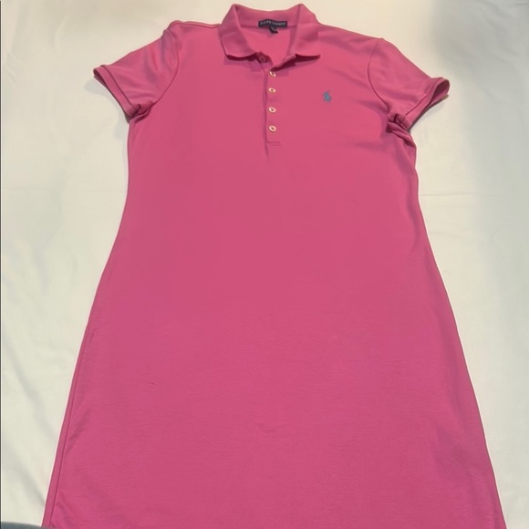 Ralph Lauren Dresses & Skirts - Ralph Lauren Pink Polo Shirt Dress Cotton size M like new